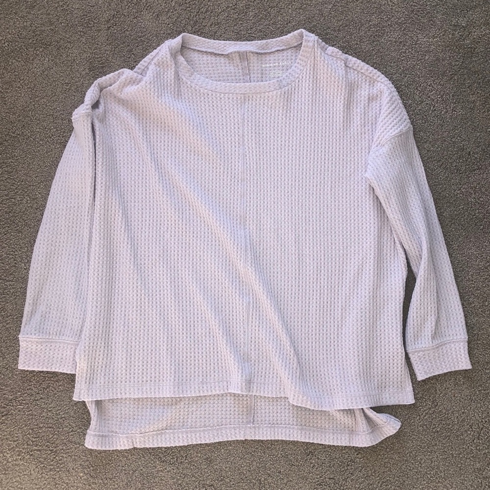American Eagle waffle knit long sleeve shirt